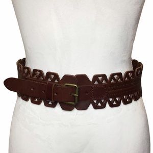 Brown Genuine Leather Waist Belt